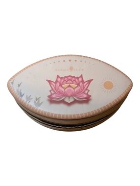 Karma And Luck Pink Lotus Travel Jewelry Case
